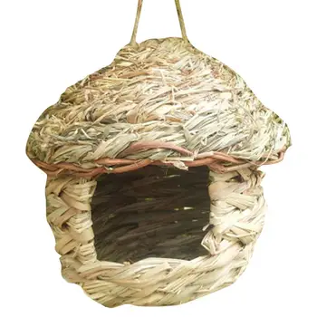 

Big Steam Bulb Straw Bird Nest Balcony Handmade Innovative Bird Nest Straw Birdhouse