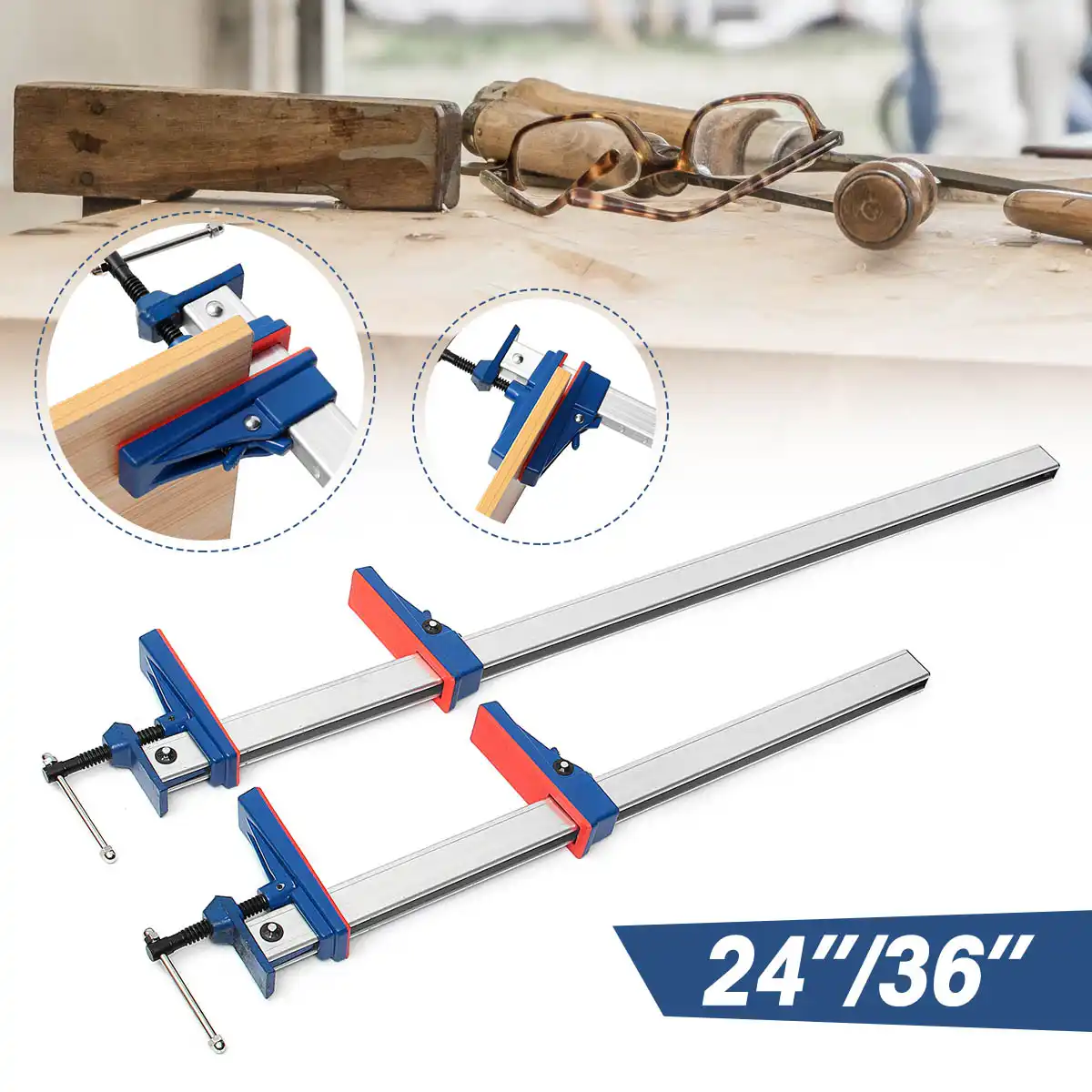 24 36 Inch F Type Clamp Bar Heavy Holder Grip Release Parallel Wood Clamps Hand Diy T Bar Wood Clamps For Woodworking Clamps Aliexpress