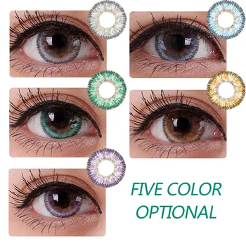 

Beautiful Pupil Color Contact Lenses Monthly Throw Female Path 14.5mm Cute Multicolor Party Gift Cartoon Girl Decoration Cosplay