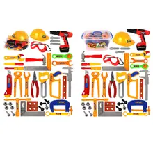 37 Pieces Kids Toy Tool Set Construction Tool Sets Children's Puzzle Play House Toolbox Toy Set DIY Boy Repair Tool Toy
