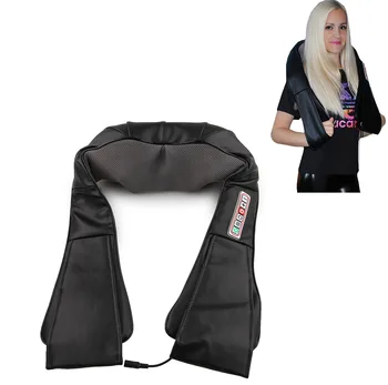 

3D kneading Shiatsu Cervical Back Neck Massager Shawl Electric Roller Heat Device Manual China Home Car Shoulder Massage Machine