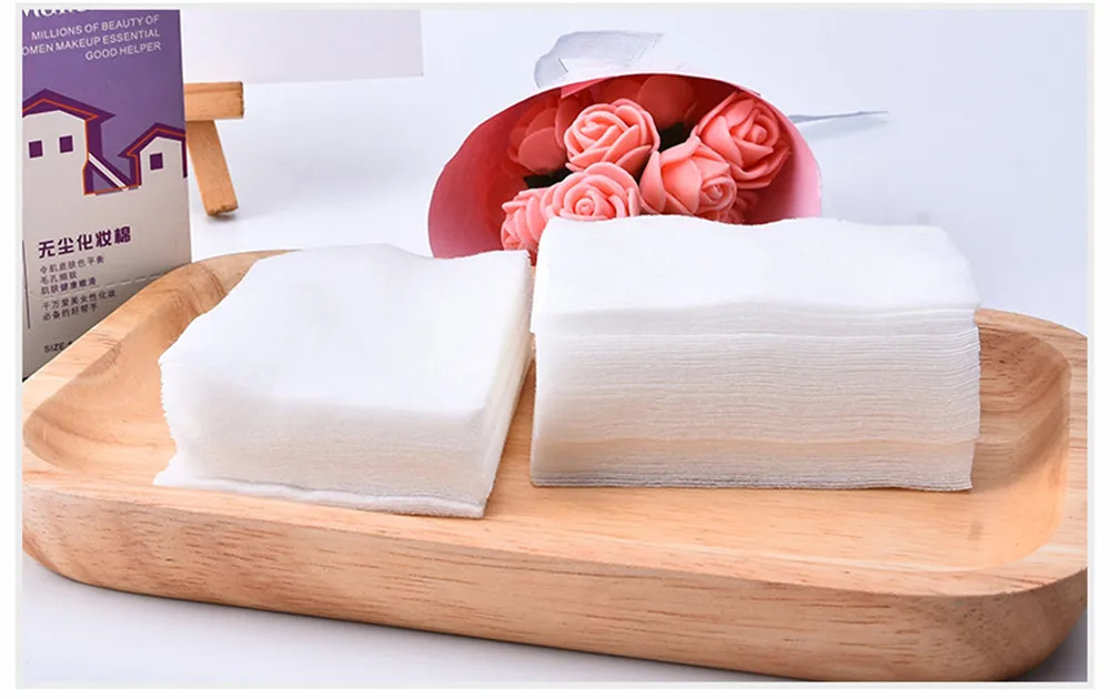 100500PCS Korean Facial Organic Cotton Pads Facial Cleaning Nail Polish Remover Cosmetic Tissue Makeup Cotton Skin Care Tools (12)
