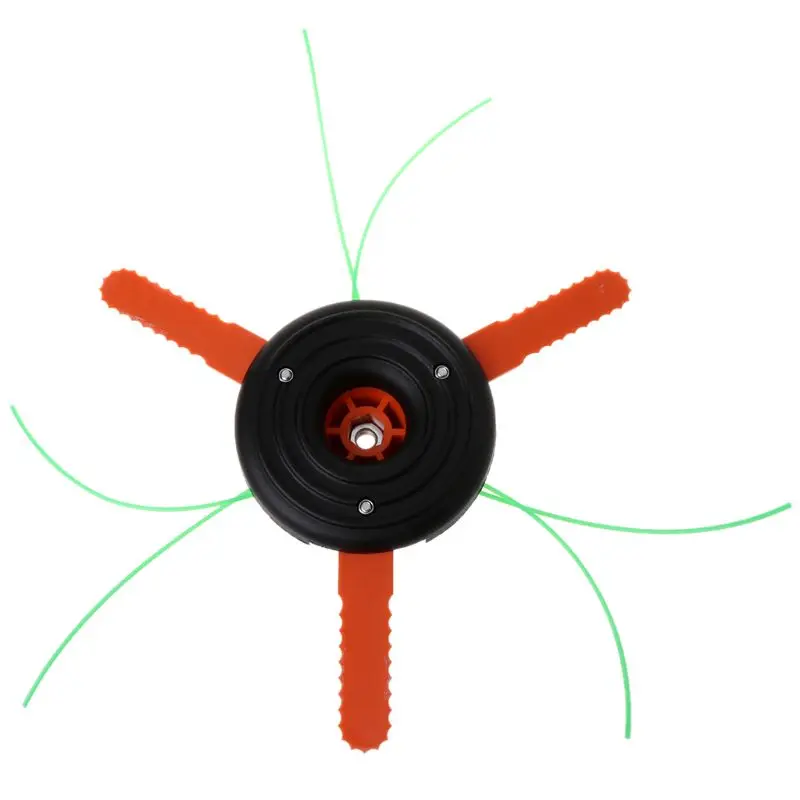 1 компл. Двойного назначения газонокосилка головка нейлоновая косилка лезвие для дома садовые режущие принадлежности для газона
