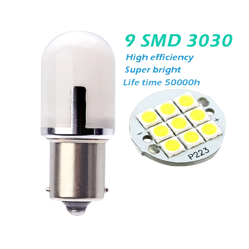 2шт супер яркий интегрированный 360 градусов SMD 3030 led P21W 1156 автомобильный