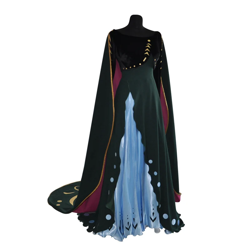 Costume Костюм Анны для косплея; платье принцессы Анны для защиты; Вечерние платья на Хэллоуин для женщин и взрослых - Цвет: Costume
