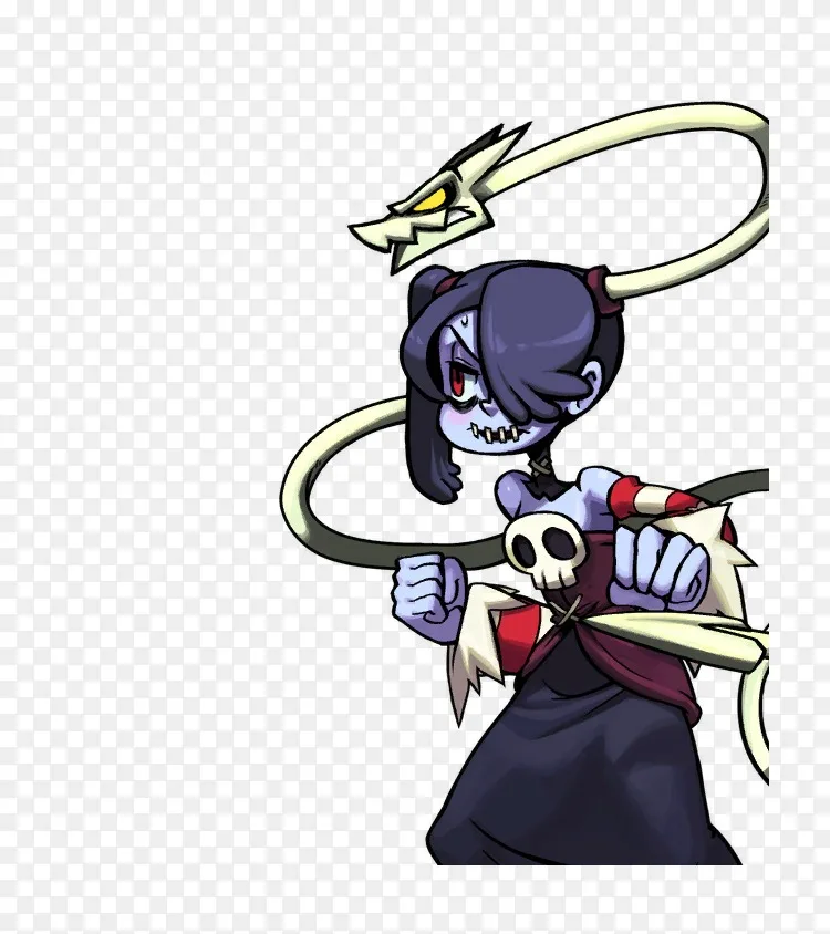 骷髅女孩概念艺术精灵