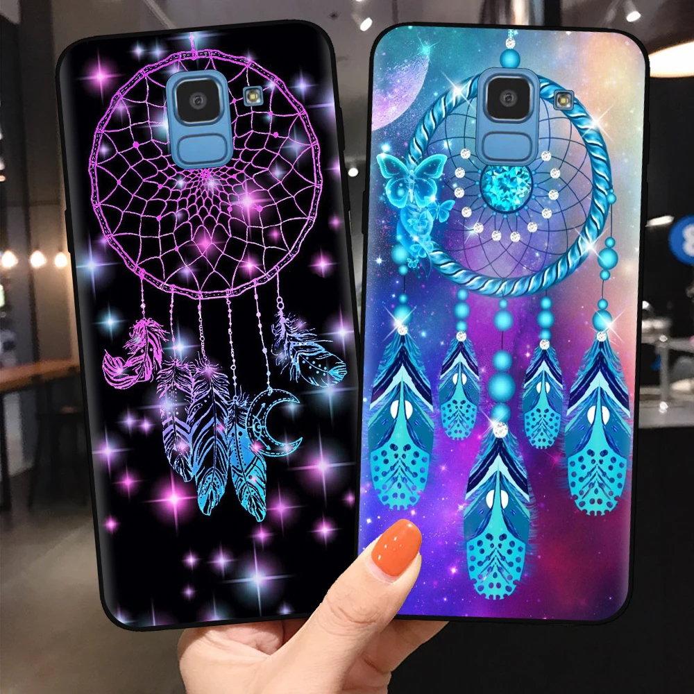 FLYRUI черные силиконовые чехлы для телефонов Samsung J3 J5 J72017 J4 J6 Plus 2018 Note 10 Pro чехол с