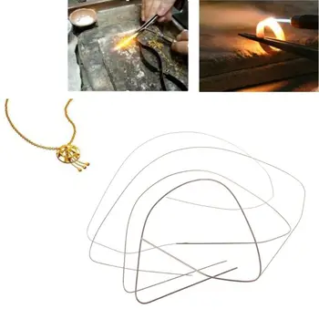 

4Pcs Gold Welding Rods Soldering Wire Welding Rods Low Temperature Metal Soldering Brazing Jewelry Making