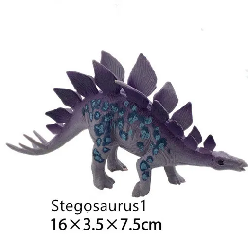 Stegosaurus1 1 шт., модель динозавра, игрушечный динозавр, Птерозавр, трицерозавр, Парк Юрского периода, детские игрушки, T-REX игрушка для обучения подарки - Цвет: Stegosaurus1