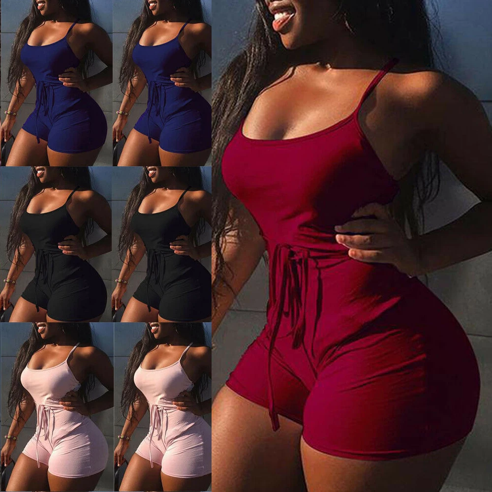 Mono de mujer Sexy con encaje sin espalda vendaje sin mangas ajustado Fit Playsuits Fitness Leggings ropa de entrenamiento