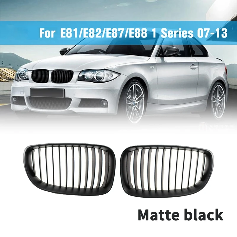 Передний бампер Спортивная решетка для BMW E81 E82 E87 E88 1 серии LCI 2007 2013 (матовый
