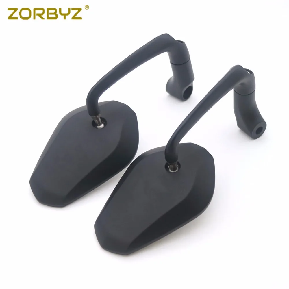 ZORBYZ мотоцикл черный E9 боковое зеркало заднего вида для Honda Yamaha Kawasaki на заказ