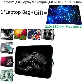 

Zipper Laptop Bag 13 12 15 14 17 7 10 9.7 Tablet PC Case For Lenovo iPad Pro 11 Funda Portatil 15.6 17.3 Notebook Cover+Mousepad