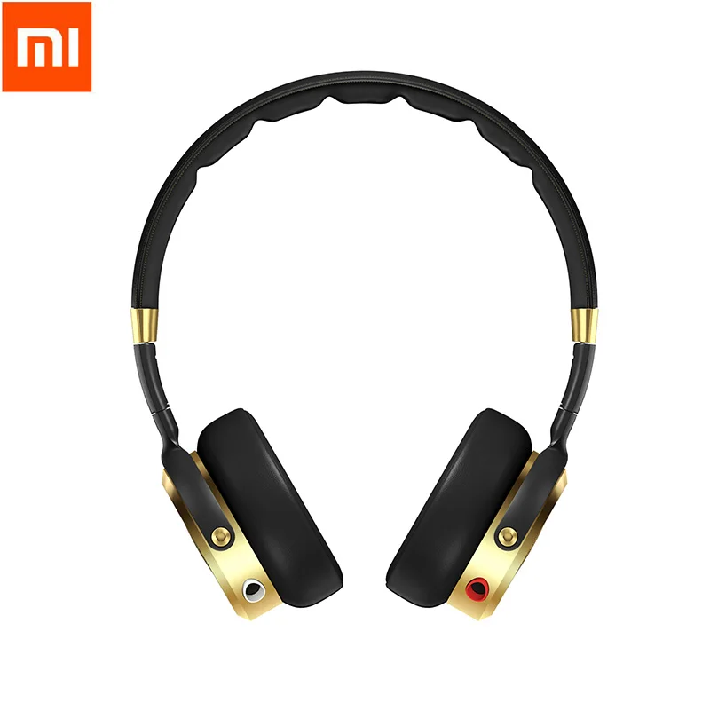Новые черные+ Шампанское Золотые оригинальные наушники для телефона Xiaomi mi Hi-Fi стерео наушники с mi c складные 3,5 мм музыкальные наушники mi cro - Цвет: standard