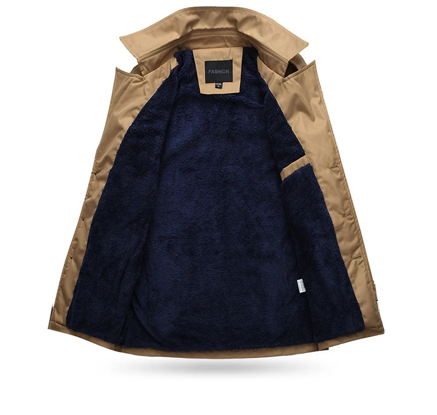 Лидер продаж, зимний Тренч для мужчин, толстый теплый VogueJacket, длинный плащ, Мужская одежда, мужское пальто, ветровка, верхняя одежда