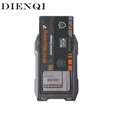 DIENQI RFID Metal Cardholder Wallet Men Business Badge Credit Card Holder Small Aviator Minimalist Wallet for Card Man Tarjetero