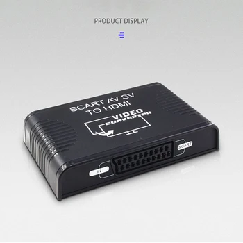 

3 In 1 For HDTV EL High Resolution Home 1080P HD AV SV SCART To HDMI Video Converter Box Anti Oxidation Visual Clearly Recorder