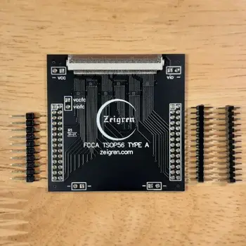 

TSOP56 TYPE A Adapter designed to work with the FlashcatUSB Mach1 and XPORT 2.0 Programmer