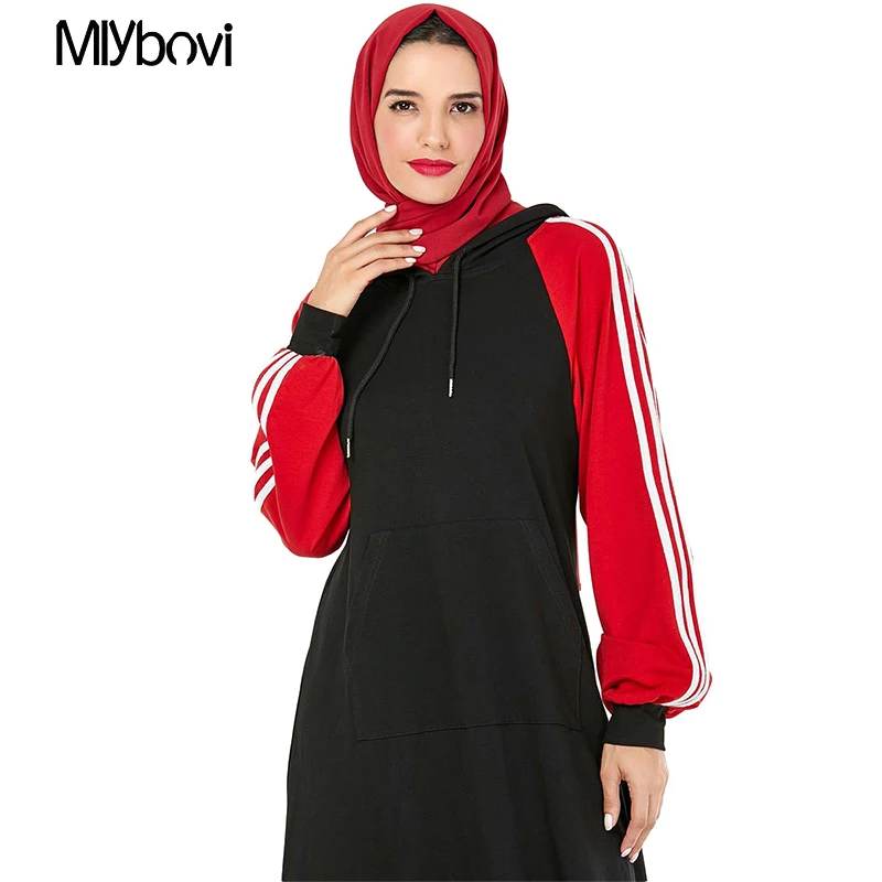 Платье Caftan Dubai черный хиджаб Саудовская Аравия красный мусульманский платье