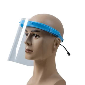 

10pcs Protective Face Shield Clear Visor Set Flip Up Transparent Anti Splash Adjustable Full Face Cover for Workshop Cooking