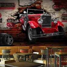 Пользовательские 3D стерео Винтаж классический автомобиль фон Обои фреска