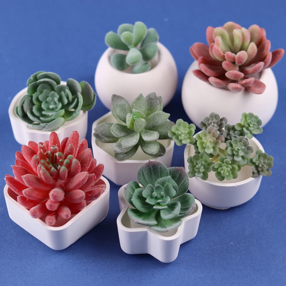 Silicone Mold Round Flowerpot Silicone Mold Concrete Succulent Plant Pot Candlestick Mold DIY Planter Making Cement Clay Resin Mould Supplies