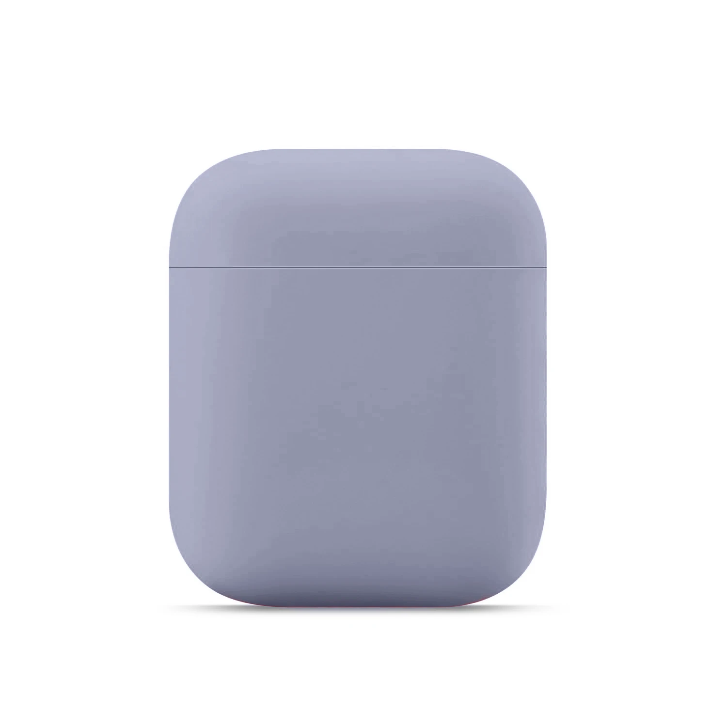 Мягкие силиконовые чехлы для Apple Airpods 1/2, защитные Bluetooth беспроводные наушники, чехлы для Apple Air Pods, зарядная коробка, сумки - Цвет: Lavender Gray