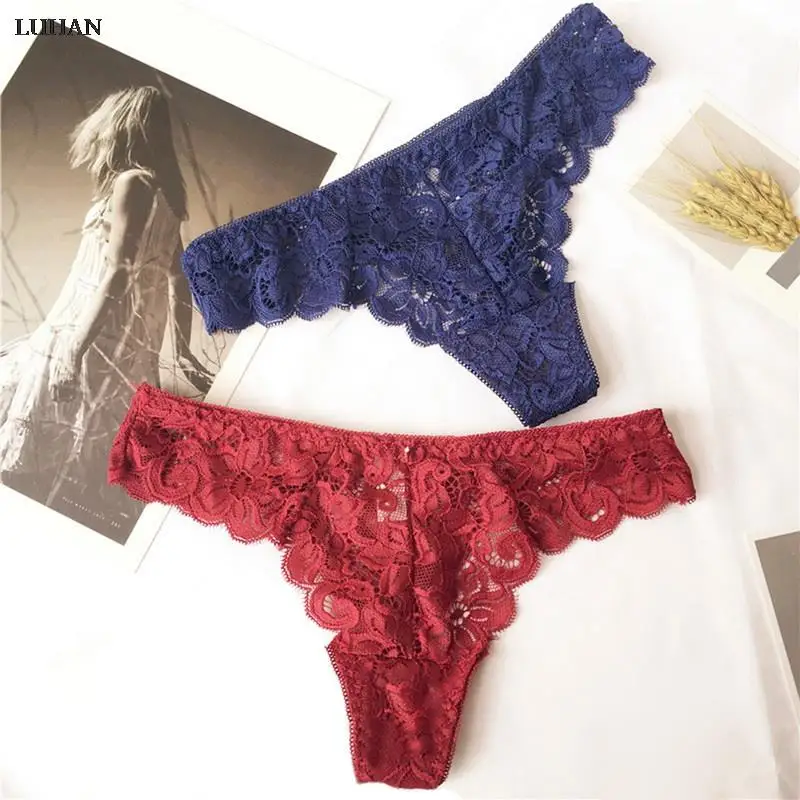 Женские сексуальные кружевные трусики, стринги, Прозрачное нижнее белье ...