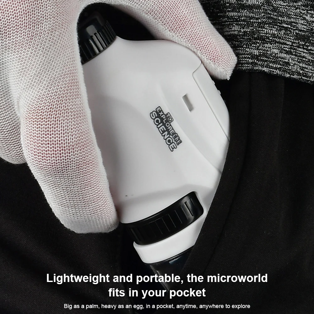 Portable Handheld Microscope With LED Lamp Biology Pocket Microscope For Children Schoolboy  Science  Educational Child Toy Gift