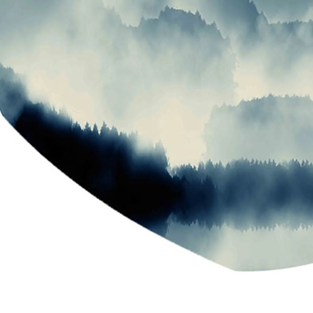 Waterproof Table Cover Fitted Tablecloth Round 55' Moisture-proof Reusable