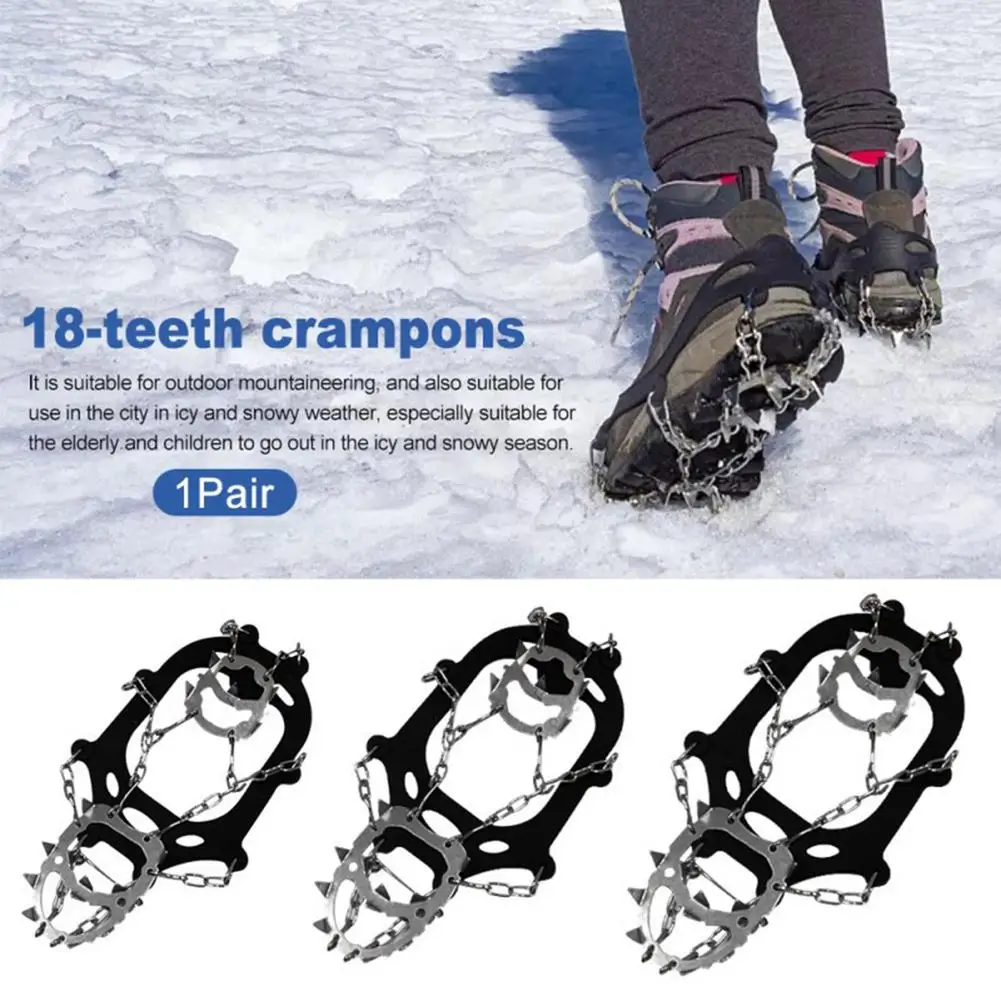 Silikon Schuhe Steigeisen mit Anti Slip Spikes für Bergsteigen Wandern Ski 
