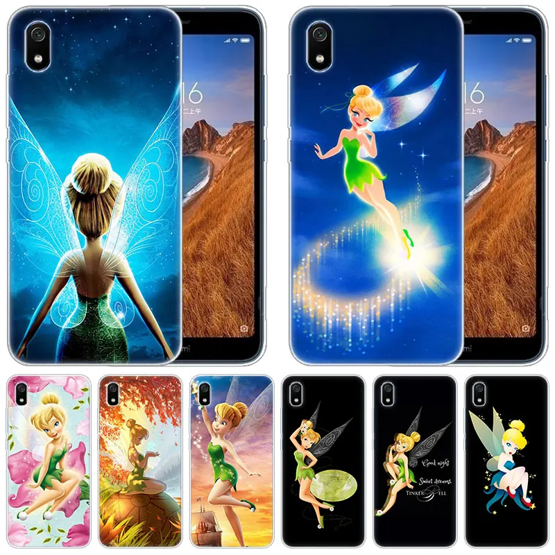 Роскошный силиконовый чехол принцессы Tinker bell для Xiaomi Redmi K20 Pro 7 7A 6 6A 4X5 Plus S2 GO Note 8 7 6 5 Pro 4 Fashion