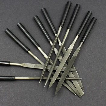 

10Pc Needle File Set Files For Metal Glass Stone Jewelry Wood Carving Craft Tool