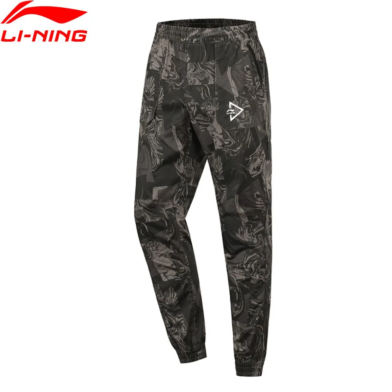 

Li-Ning Men The Trend Sports Pants 100% Cotton Breathable Loose Fit Pockets LiNing Sport Leisure Trousers AKXP049 MKY528
