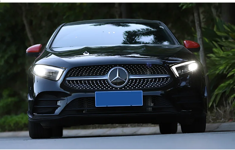 2020y автомобильный бампер головной светильник для Mercedes Benz W177 головной светильник A200 A180 автомобильные аксессуары светодиодный DRL для W177 фары