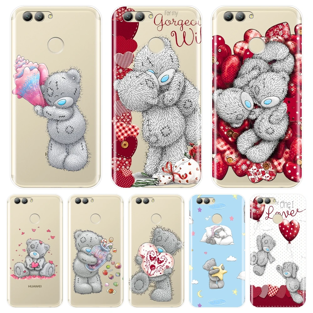 Tatty Тедди Kawaii задняя крышка для Huawei Nova 2i 2 Lite Plus 3 3I 3E Мягкий силиконовый чехол