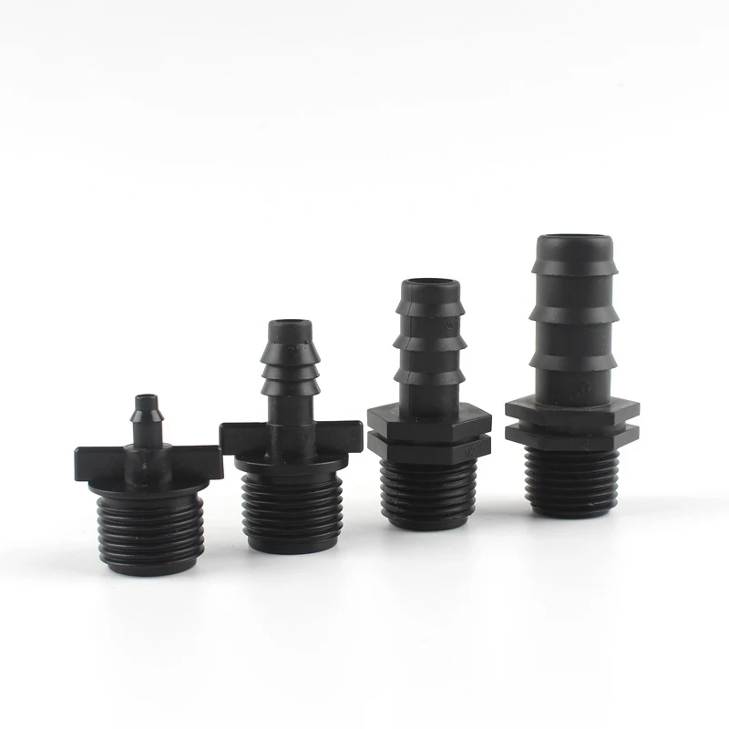 

5pcs 1/2'' 3/4'' Thread Adapter Garden Water Connectors 4/7 8/11 16 20mm pvc Hose Garden Hose Barb Connector Garden Accessories