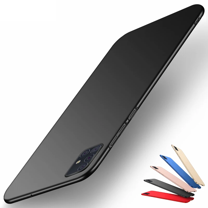 Ultra Thin PC Бампер для Samsung Galaxy A51 A71 A50 A70 A30 A21 A90 5G Дело Оригинал Smooth телефон Обложка |