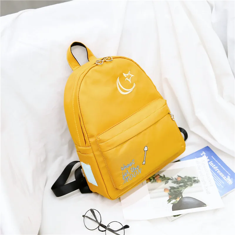 

Women Backpack Shoulder-Bags Teenager Travel Candy-Color Small Female Girls Student Summer