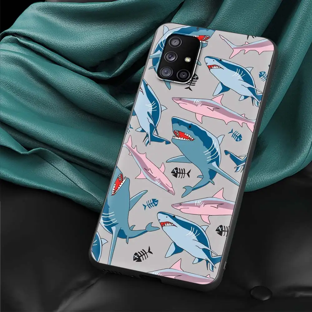 Ocean Whale Shark Swim Art Phone Case - TPU Silicone Cover