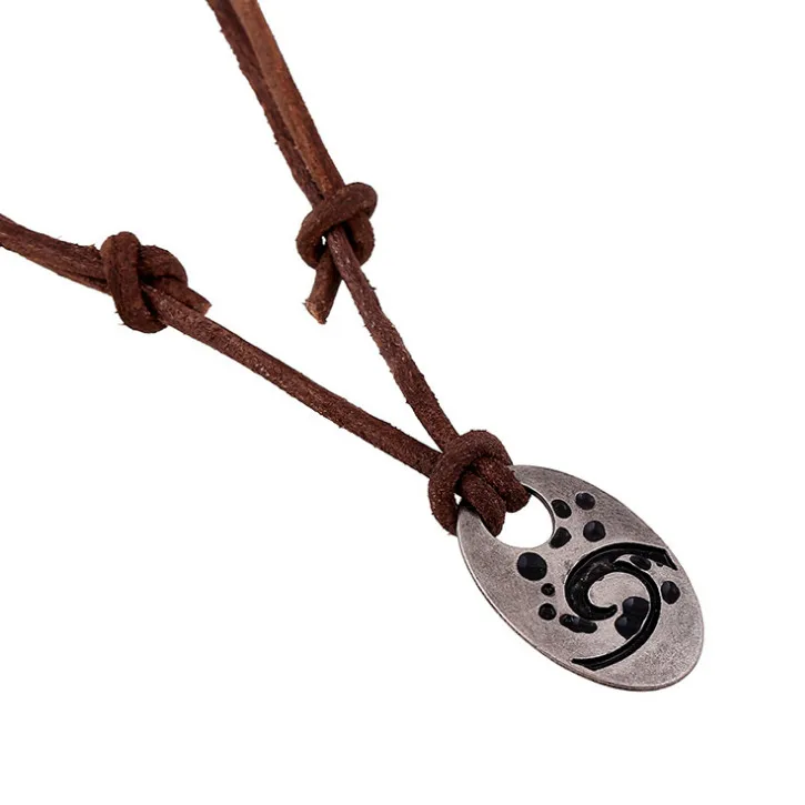 Hommes Femmes Guitare Pick Collier Avec Chaîne Réglable Hip Hop Musique