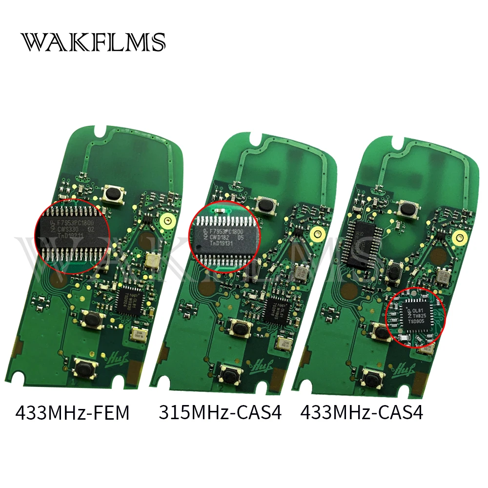 For BMW 1 2 3 4 5 7 Series 2009 2010 2011 2012 2013 2014 2015 2016 FEM CAS4 CAS4+ Smart Key YGOHUF5662 9312542 HUF5767 HUF5661
