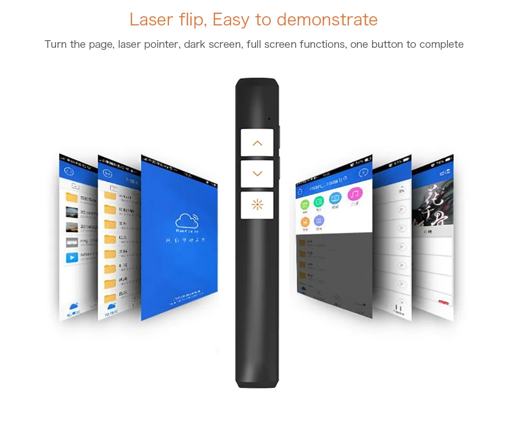 PP932 2 4G мини USBWireless Presenter PPT Flip Pen настоящий пульт дистанционного управления 40 м