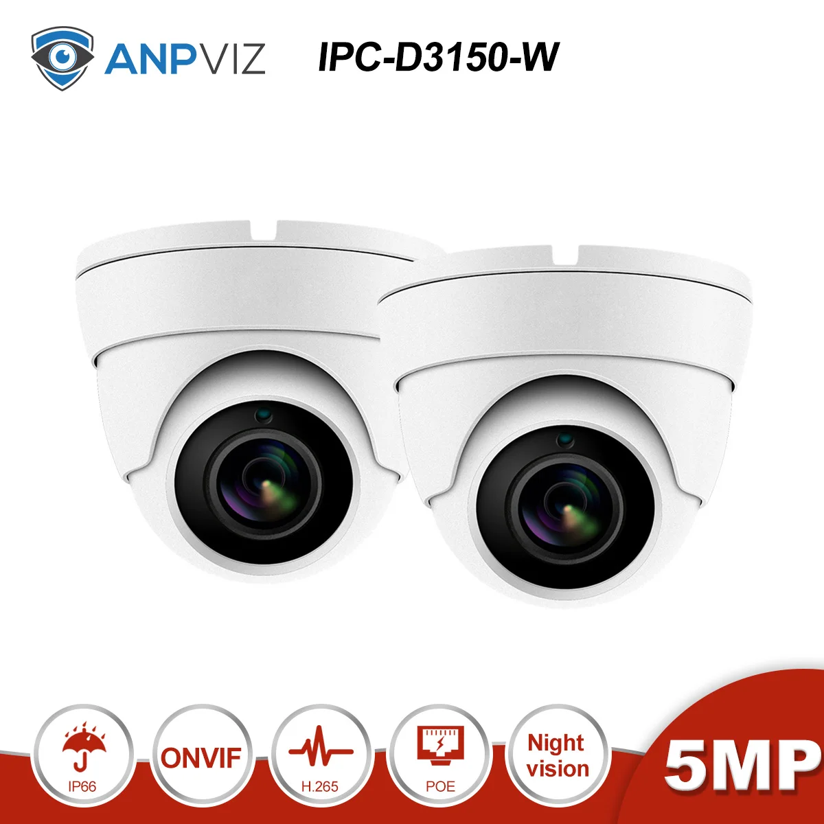 Only 2 White Cams Anpviz 8CH 4K NVR 5MP белый/серый POE Комплект ip-камеры ONVIF домашние/наружные системы безопасности комплекты CCTV видеонаблюдения Комплекты NVR - Цвет: Only 2 White Cams
