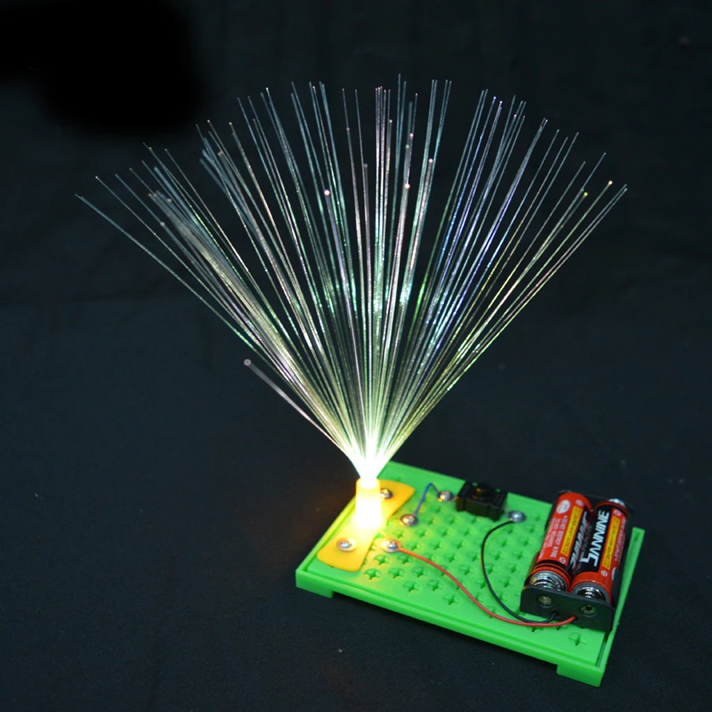 Kids Science Experiment Kits Colorful Fiber Optic Lights DIY Assembly Toy Children Educational Toy