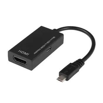 

Top qaulity Suitable for HDTV TV PC Laptop Phone Tablet Micro USB To HDMI Adapter 1080P HD Audio Video Cable Converter MHL