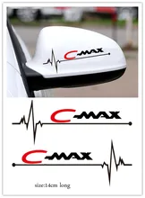 

2PCS Car Trim c-max Logo Rear View Mirror decal is suitable for Ford Parts decal