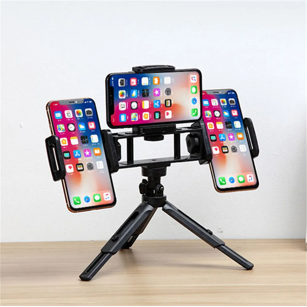 

3 Machine Tabletop Mini Flexible Tripod For Phone Live Youtobe Stand Holder Smartphone Iphone Camera Cellphone 3 Position