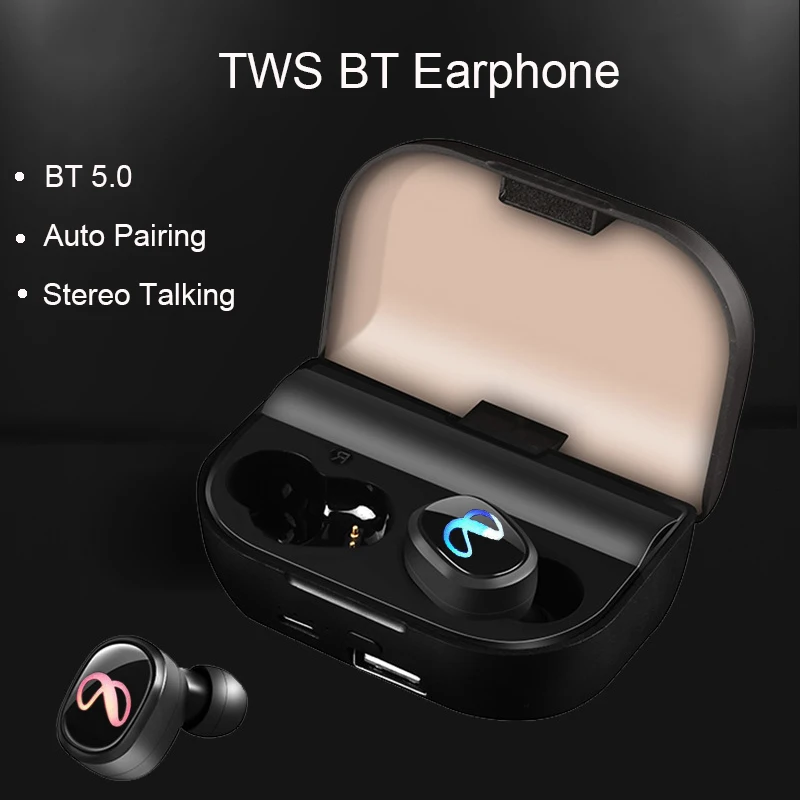 Ips 06 Bluetooth беспроводные наушники TWS BT5.0 Bluetooth наушники двойной микрофон 3D стерео звук наушники для всех смартфонов