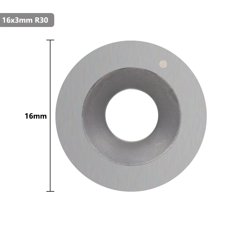 Taglierina per inserti in metallo duro tondo XCAN 16mm 16x3-30 gradi R8 per utensili per tornio per tornitura del legno Finisher - immagine 3